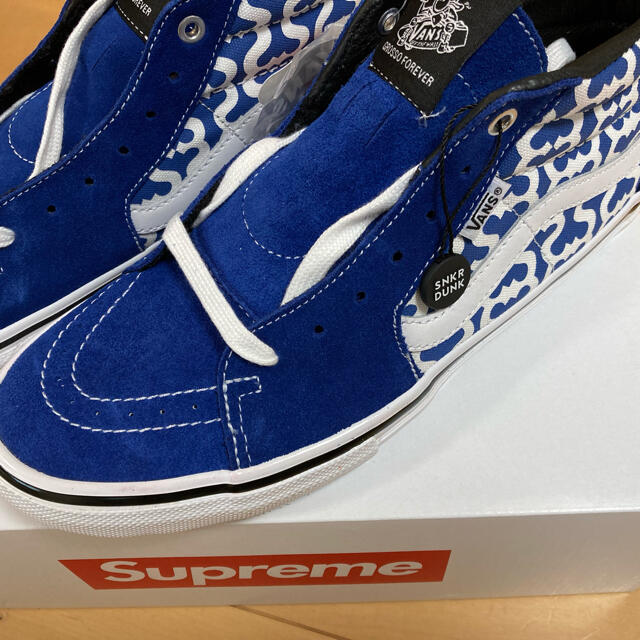 Supreme Vans Skate Grosso Mid ブルー28cm