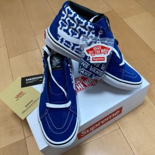 シュプリーム(Supreme)のSupreme Vans Skate Grosso Mid ブルー28cm(スニーカー)