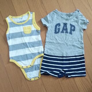 ベビーギャップ(babyGAP)のベビーギャップ ロンパース ギャップロゴ 80(ロンパース)