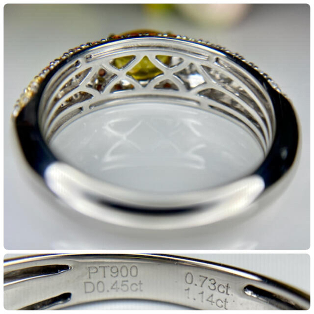 天然非加熱 サファイア ダイヤモンド 1.140×0.45×0.73 レディースのアクセサリー(リング(指輪))の商品写真