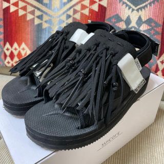 スイコック(suicoke)のsuicoke 別注 フリンジサンダル 6 24cm ユナイテッドアローズ(サンダル)