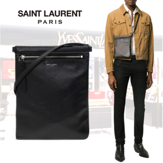 サンローラン(Saint Laurent)のSAINT LAURENT サンローラン レザー クロスボディバッグ(ショルダーバッグ)