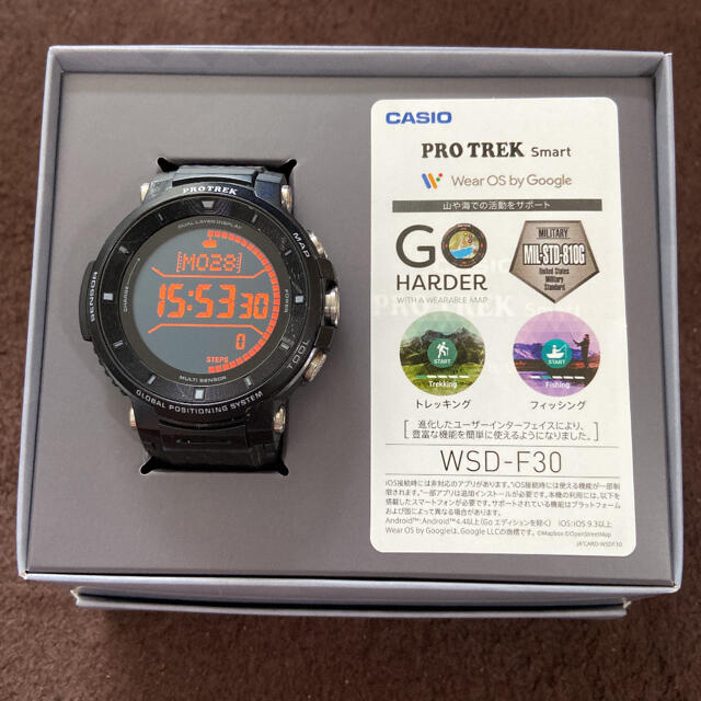 CASIO PRO TREK Smart WSD-F30 -BK ブラック