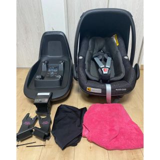 マキシコシ(Maxi-Cosi)の美品 マキシコシ チャイルドシート 2wayfix 夏用セット(自動車用チャイルドシート本体)