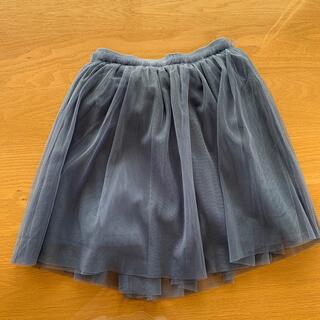 ユニクロ(UNIQLO)のUNIQLO チュールスカート（120 ブルー）(スカート)