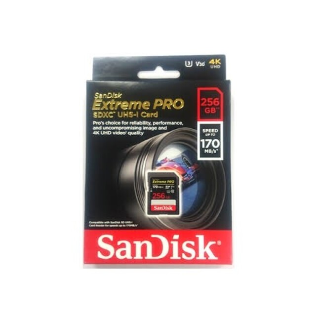 スマートフォン/携帯電話sandisk SDXCカード　256G