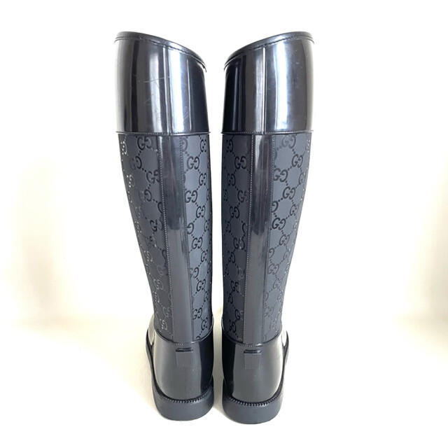 美品 GUCCI レインブーツ ブラック size38 (24cm相当) # www.uig