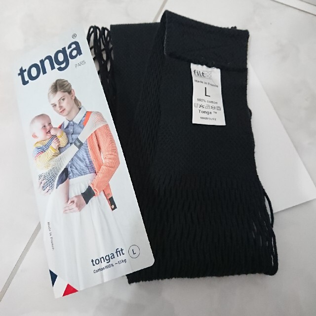 tonga(トンガ)のtonga/DADWAY サイズ Ｌ ブラック キッズ/ベビー/マタニティの外出/移動用品(抱っこひも/おんぶひも)の商品写真