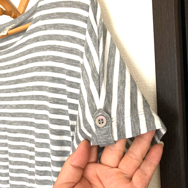 半袖ボーダーカットソー レディースのトップス(カットソー(半袖/袖なし))の商品写真