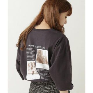 レイカズン(RayCassin)の☆送料無料☆Ray Cassin OUTLET バックフォトTシャツ スミクロ(Tシャツ(半袖/袖なし))