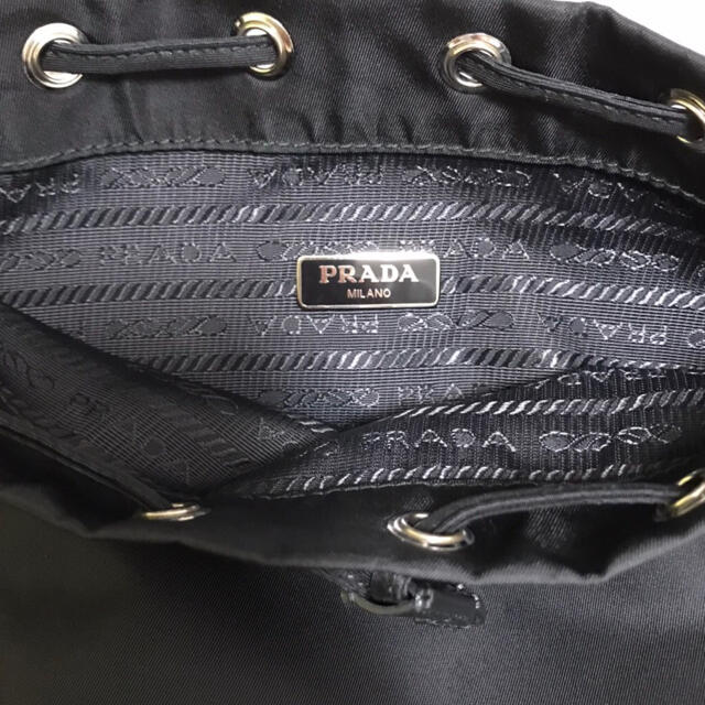 PRADA(プラダ)のPRADA プラダ 巾着 黒 ナイロン レディースのバッグ(その他)の商品写真