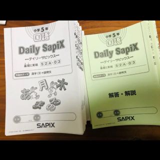 サピックス SAPIX 5年生 小5 国語 テキスト 一年分の通販 by