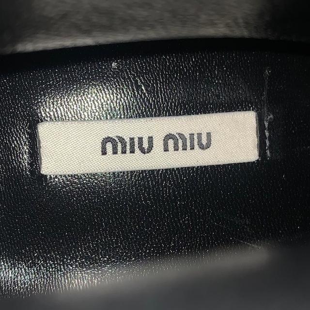 miumiu(ミュウミュウ)のミュウミュウ ブーティ 37 1/2 レディース レディースの靴/シューズ(ブーティ)の商品写真