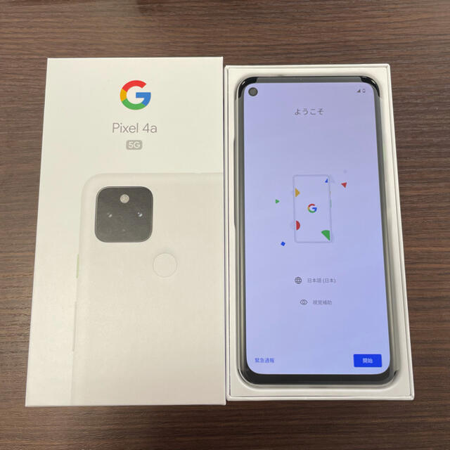 Google Pixel(グーグルピクセル)の🌸未使用🌸Pixel 4a 5G 128GB ホワイト スマホ/家電/カメラのスマートフォン/携帯電話(スマートフォン本体)の商品写真