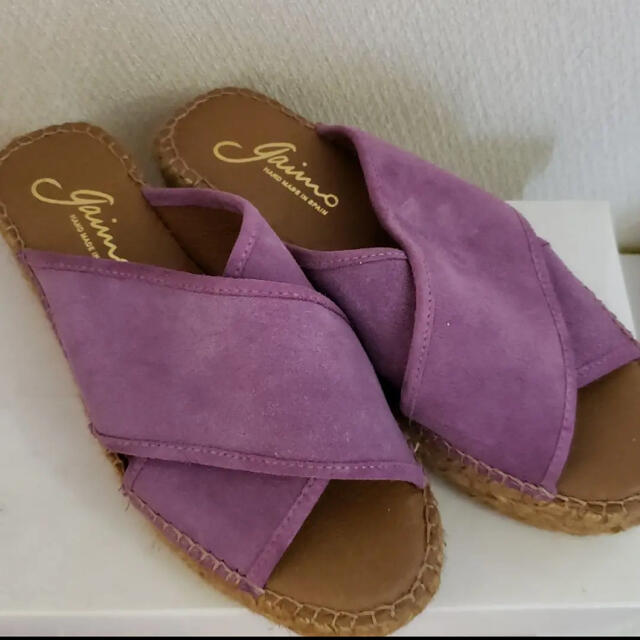 gaimo(ガイモ)のgaimo  24㎝　パープル　厚底　サンダル レディースの靴/シューズ(サンダル)の商品写真