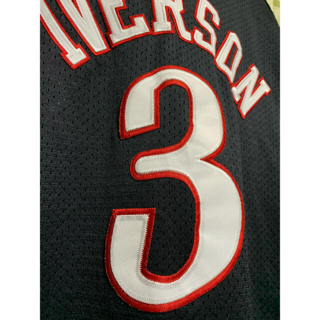 MITCHELL & NESS(ミッチェルアンドネス)のmitchell&ness sixers iverson 刺繍 メッシュ メンズのトップス(タンクトップ)の商品写真