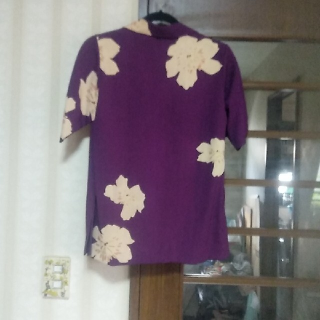 古代紫　アロハシャツ【リメイク】 2