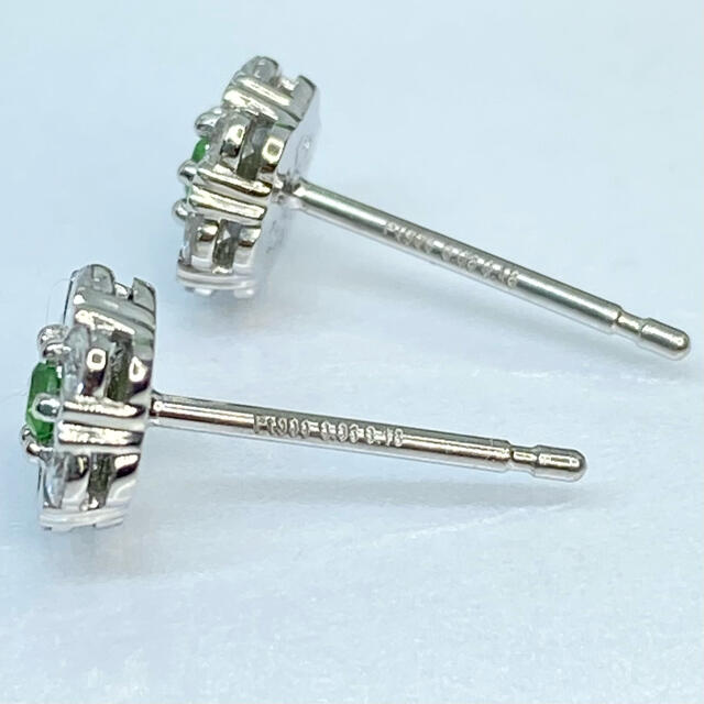 10%OFFクーポン」 【JA-0520】Pt900 天然デマントイドガーネット