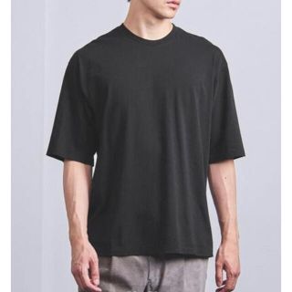 コモリ(COMOLI)のオーラリー　シームレス　ハーフスリーブT ブラック　サイズ5 新品未使用(Tシャツ/カットソー(半袖/袖なし))