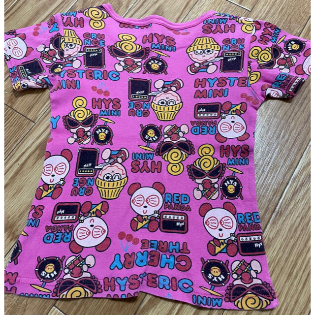 HYSTERIC MINI(ヒステリックミニ)のヒステリックミニ　ヒスミニ　Tシャツ　90 ピンク　スタイ　よだれかけ　未使用 キッズ/ベビー/マタニティのこども用ファッション小物(ベビースタイ/よだれかけ)の商品写真