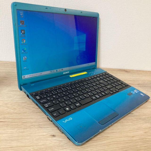 SONY - 【美品!有料ソフト付!】数量限定☆ sony vaio 青 ノート