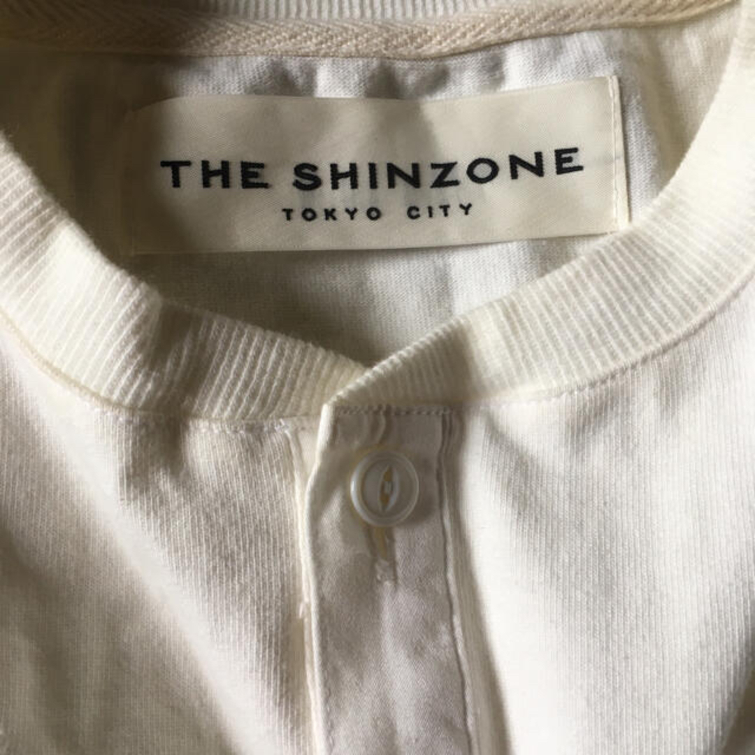 Shinzone(シンゾーン)のTHE SHINZONE ヘンリーネック コットン カットソー ワンピース  レディースのワンピース(ひざ丈ワンピース)の商品写真