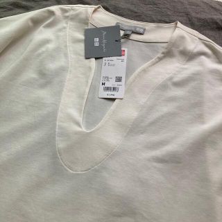 ユニクロ(UNIQLO)の【新品】ユニクロ マメ クロゴウチ エアリズムコットンオーバーサイズT (Tシャツ(半袖/袖なし))