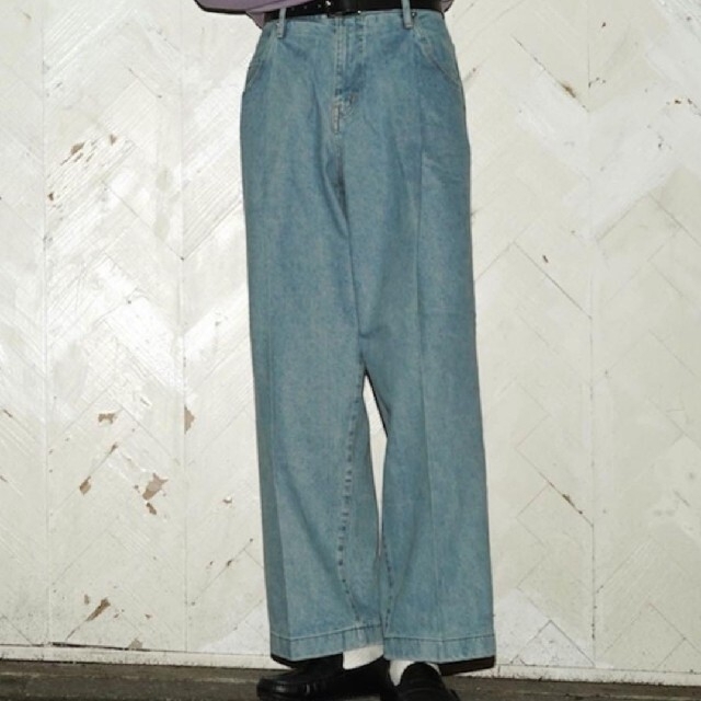 NEONSIGN WIDE DENIM SLACKS USED