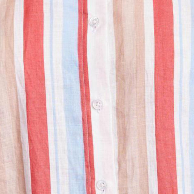 UNITED ARROWS(ユナイテッドアローズ)の麻 ストライプ カラーシャツ レディースのトップス(シャツ/ブラウス(長袖/七分))の商品写真