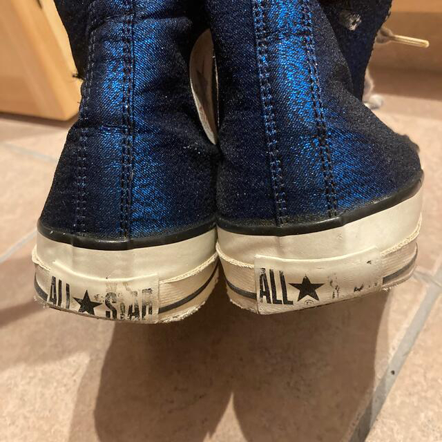 vintage 80's Converse メタリックブルー