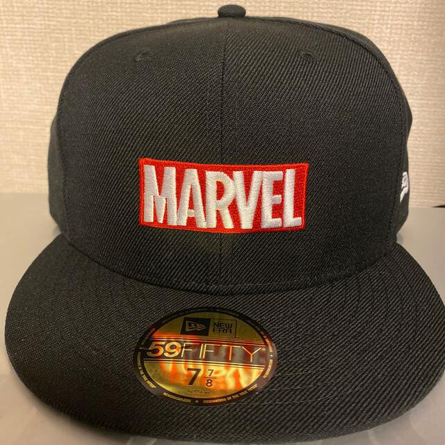 NEW ERA(ニューエラー)の59FIFTY MARVEL マーベル ロゴ ブラック メンズの帽子(キャップ)の商品写真