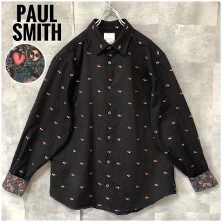 ポールスミス(Paul Smith)の極美品⭐️Paul Smith メガネ サイケデリックサン 総柄 ブラック 長袖(シャツ)