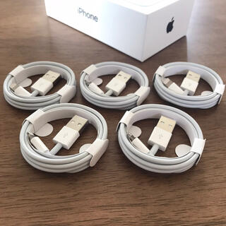 アイフォーン(iPhone)のiPhone 充電器 充電ケーブル コード lightning cable ５本(バッテリー/充電器)