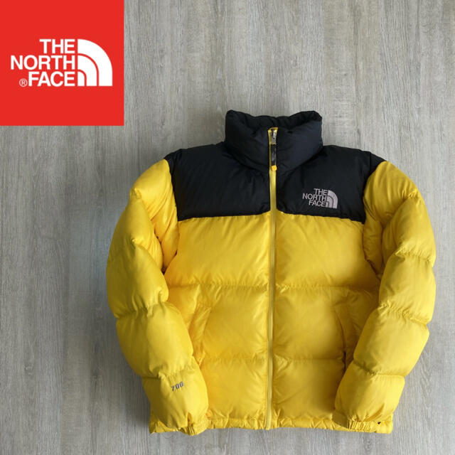 THE NORTH FACE(ザノースフェイス)のノースフェイス ヌプシ ダウンジャケット イエロー メンズS メンズのジャケット/アウター(ダウンジャケット)の商品写真