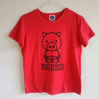 ドラッグストアーズ(drug store's)のドラッグストアーズ たちぶたちゃん Ｔシャツ 赤 M相当(Tシャツ(半袖/袖なし))