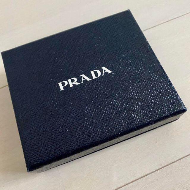 人気 プラダ PRADA 二つ折り 財布 メンズ ネイビー サフィアーノレザー 8