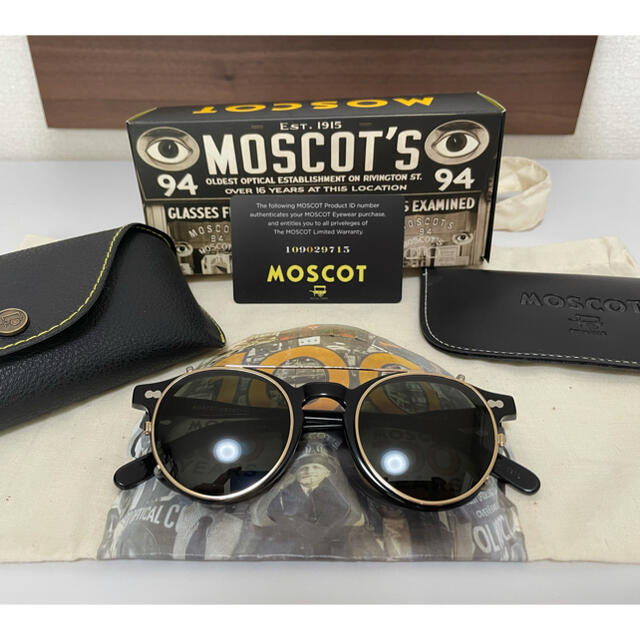 メンズMOSCOT MILTZEN 46 22-145 純正クリップオン付