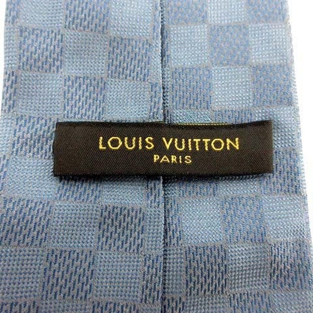 ルイヴィトン LOUIS VUITTON ネクタイ ワイドタイ ライトブルー