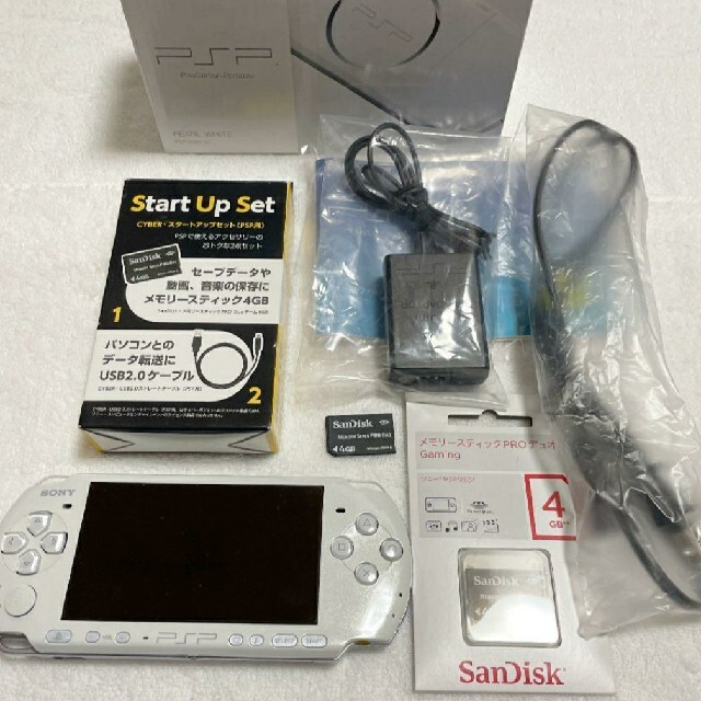 【美品】PSP3000 本体 白 パールホワイト