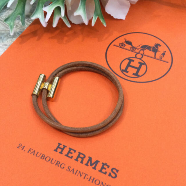 HERMES  エルメス　トゥルニ　ゴールド　Hブレスレット