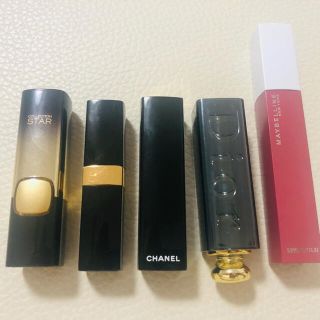 シャネル(CHANEL)のCHANEL Dior など口紅5点セット(口紅)