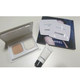 シャネル(CHANEL)のシャネル  サンプルセット ブルーセラム  ルブランファンデーション ラクレーム(サンプル/トライアルキット)