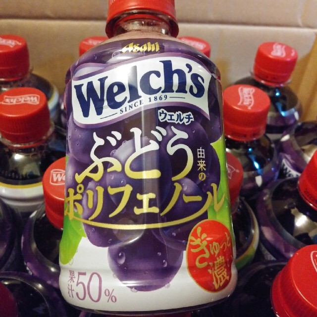 【全国送料無料】Welch’s グレープ50 280ml × 24本 ペットボト 食品/飲料/酒の飲料(ソフトドリンク)の商品写真