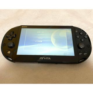 プレイステーションヴィータ(PlayStation Vita)の☆美品☆ PSVita PCH-2000 ZA11 SONY ブラック 本体 (家庭用ゲーム機本体)