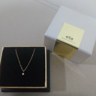 エテ(ete)のete ダイヤモンドネックレス　ビジュピコ　ダイヤモンドピアス　セット(ネックレス)