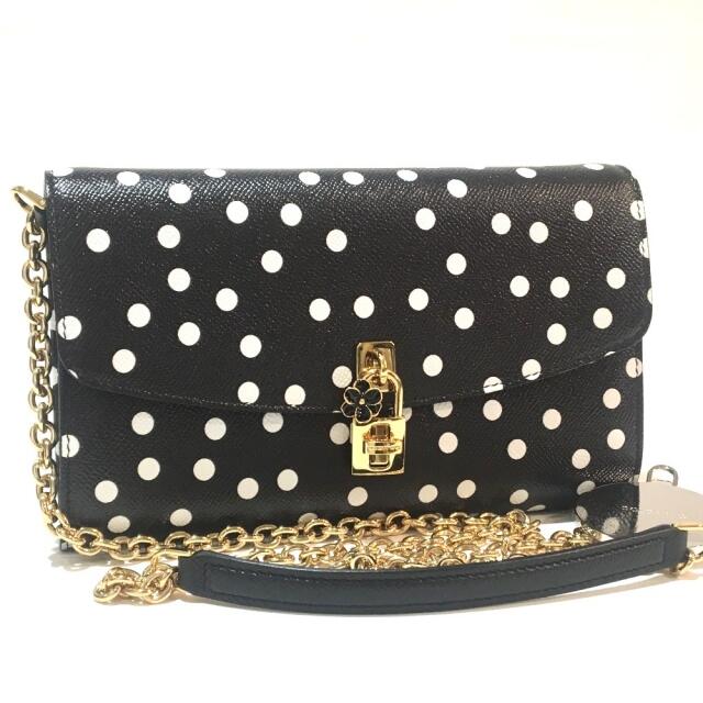 ドルチェアンドガッバーナ DOLCE&GABBANA チェーンショルダー フラワー