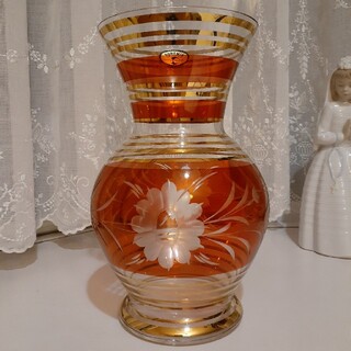 ボヘミア クリスタル(BOHEMIA Cristal)の花瓶　ボヘミアクリスタル(花瓶)