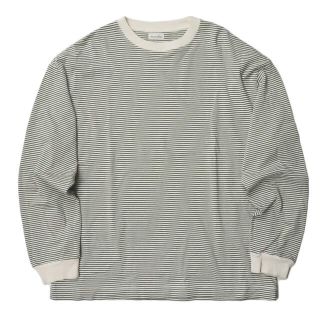 steven alan - Steven Alan ボーダーリンガーロングスリーブTシャツ L