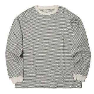 スティーブンアラン(steven alan)のSteven Alan ボーダーリンガーロングスリーブTシャツ L メンズ(Tシャツ/カットソー(七分/長袖))