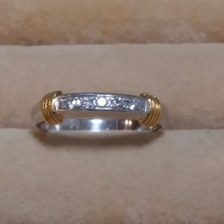 最終お値下げPT900/K18 ダイヤ1.10ct リング